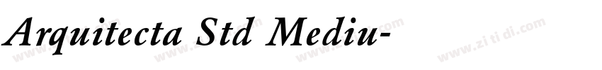 Arquitecta Std Mediu字体转换